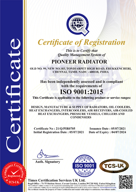 An ISO 9001:2015 Certified Company